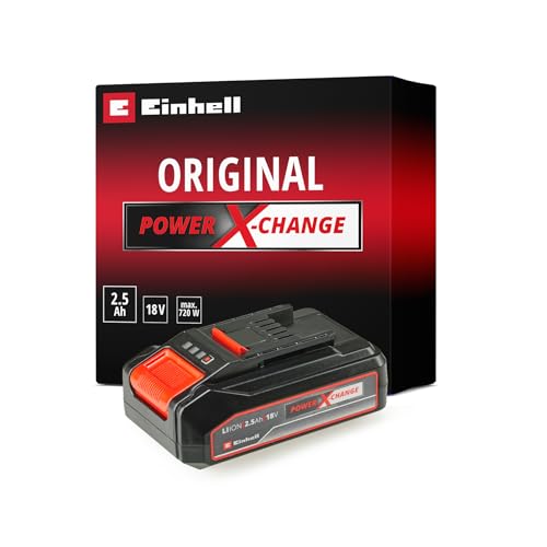 Einhell Batería de iones de litio 18 V 2.5 Ah Power X-Change (universalmente compatible con todas las herramientas eléctricas y máquinas de jardín PXC)