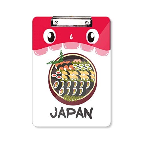 Porte-bloc traditionnel japonais Tasty Sushi Mouth support pour classeur pince A4