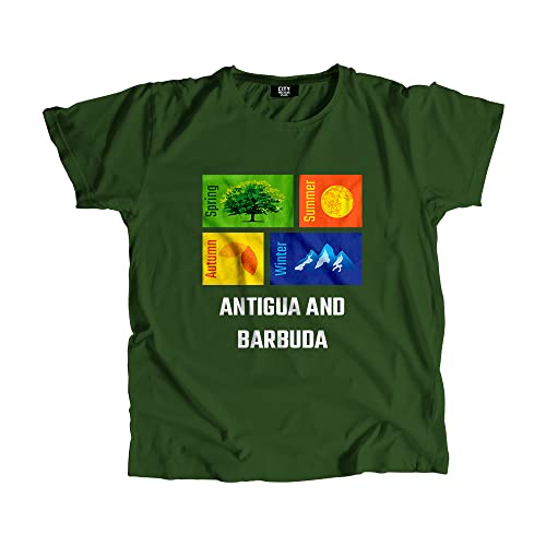 T-shirt Antigua and Barbuda Seasons respirant et doux vert olive