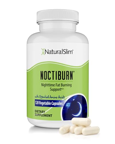 NaturalSlim NoctiBurn, Nighttime Metabolic Support with Essential Amino Acids L-Arginine & L-Lysine, Amino Acids Supplement Designed for Nighttime Body Goals, 120 Capsules (1 Pack (120 Capsules).)