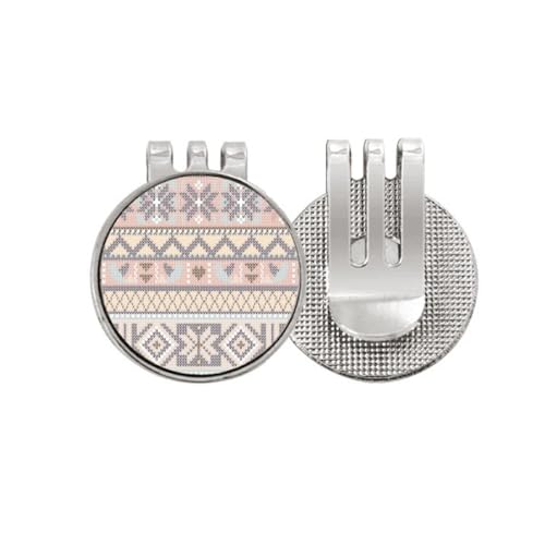 Marqueur de balle de golf aimanté émail motif losange triangle octogone