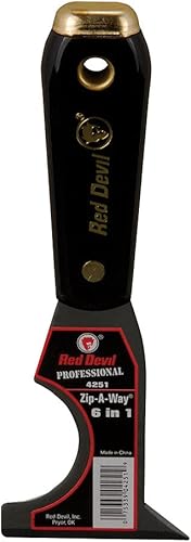 Red Devil 4251 - Herramienta de pintor 6 en 1, 2.5 pulgadas, negro, (paquete de 6)