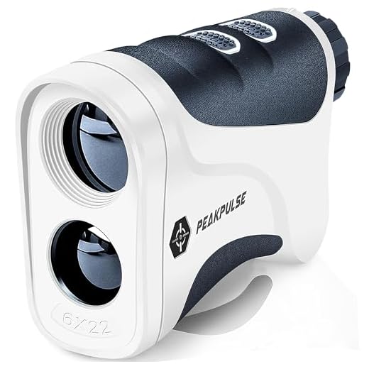 PEAKPULSE 6S Golf Laser Rangefinder with Flag Acquisition with Pulse Vibration Technology and Fast Focus System, Perfect for Choosing The Right Club. 400 Yard Range, 6X Magnification.