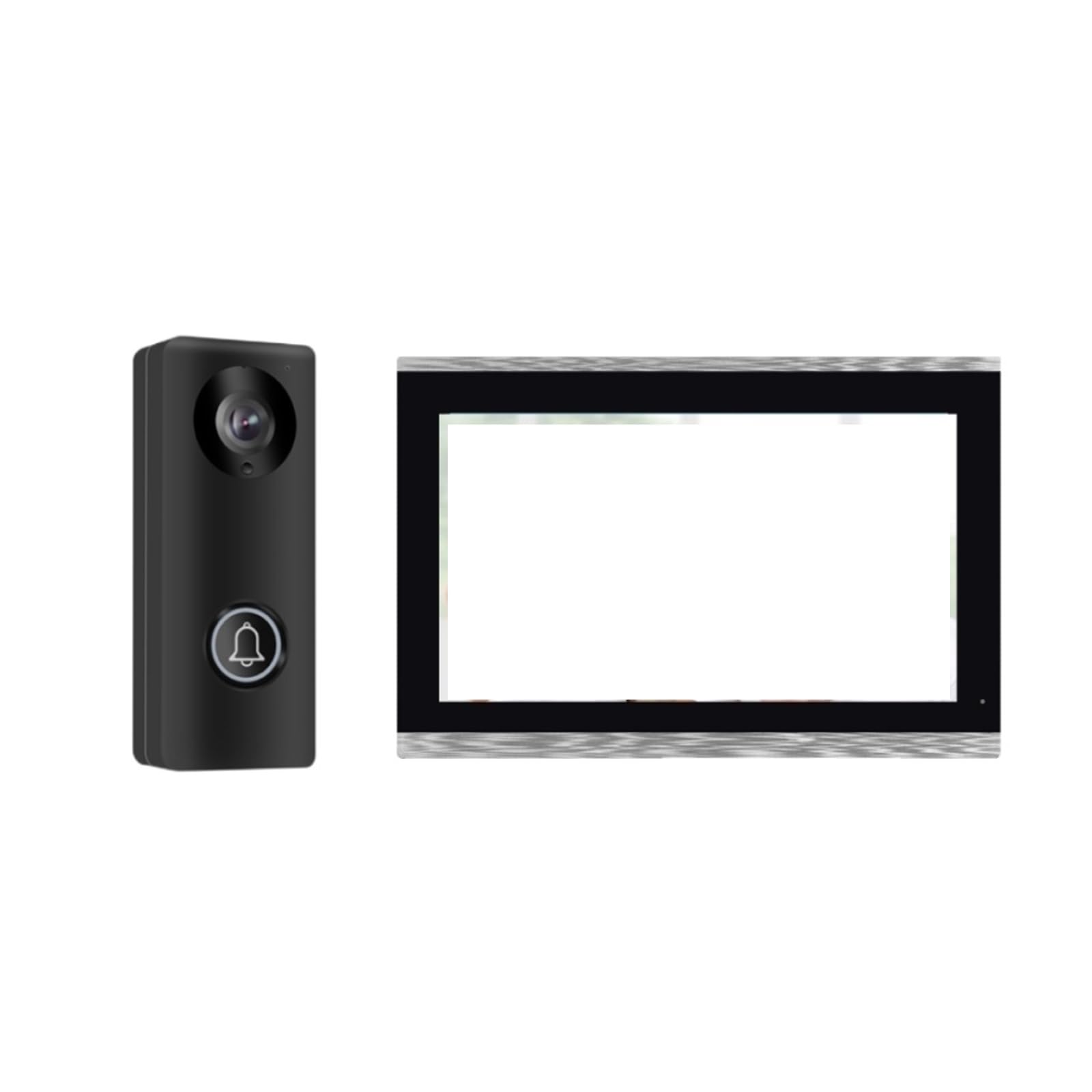 Kit Di Sistemi Di Interfono IP POE Digitale WiFi Smart Video Da 10 Pollici Touch Screen Citofono Senza Fili For Campanello Della Villa Del'appartamento(Size:HD-10 inch 1V1)