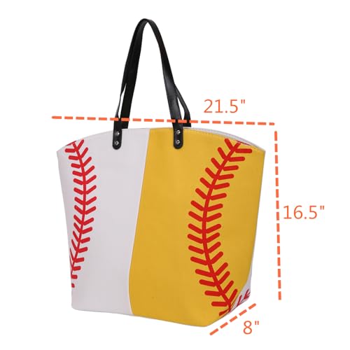 Bolso tote grande para béisbol y softball miniatura 5