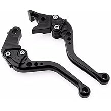 Niree Short Brake Clutch Levers for Buell M2 Cyclone 1997-2002,S1 Lightning 1997-1998,X1 Lightning 1998-2002,XB12R 2009,XB12Ss 2009,XB12Scg 2009 Black