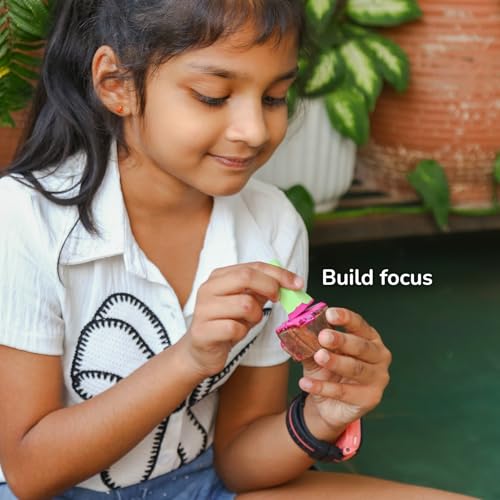 Image of Wooden Stamp Art Flowers for Kids 3+ Yrs, 4 to 8 Years | DIY Art & Craft Toy with Wooden Stamps | Montessori Inspired Learning Toy | Non Toxic | Handmade in India | Screen Free Toys
