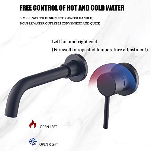 Robinet de lavabo chrome à une poignée avec commande eau chaude froide