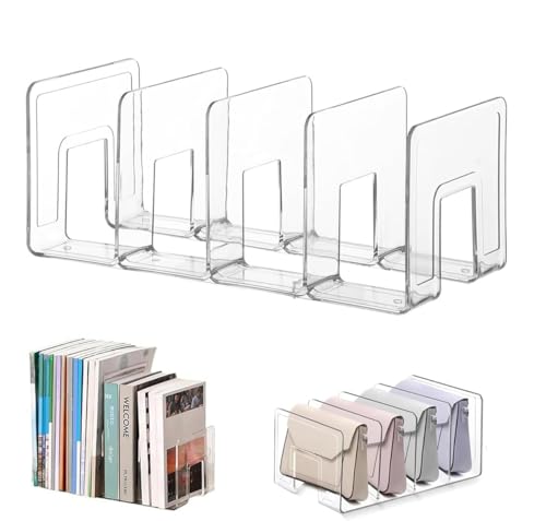 Shalwinn Separateur Etagere en Acrylique Transparent,Rangement Sac À Main, Separateur Etagere Acrylique, Transparent Séparateurs d'étagère pour Chambre,...