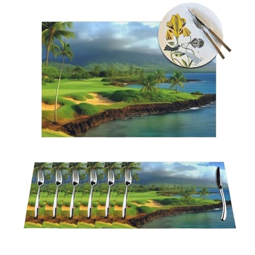 Sets de table tropical hawaïen lavables pour protéger votre mobilier - 2