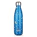 MIRA Vacuum Insulated Travel Water Bottle | Leak-proof Double Walled Stainless Steel Cola Shape Portable Water Bottle | No Sweating, Keeps Your Drink Hot & Cold | 17 Oz (500 ml) (Stars)