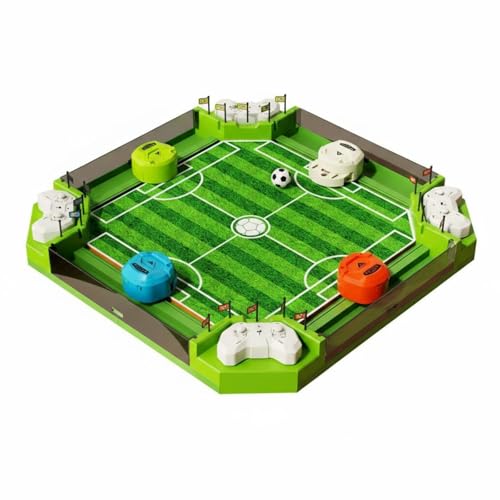 Gralara Futbolín con Control Remoto Multijugador Mesa de Fútbol Teledirigida Compacto Futbolín de Mesa para Familias