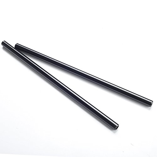 Movo Photo PT24 Set of Two Aluminum 15mm Rods for DSLR Camera Rail System (24