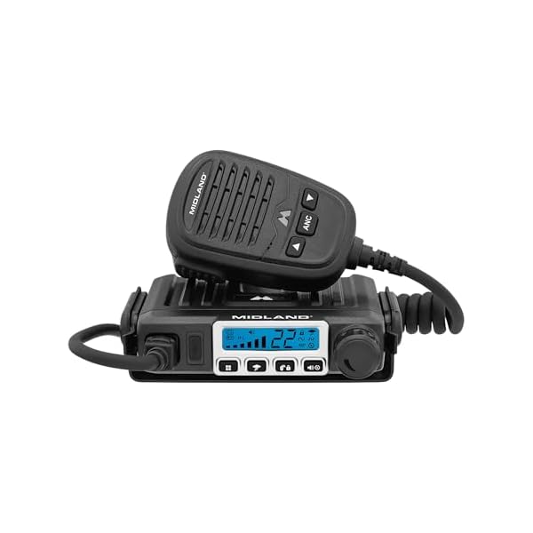 Midland – MXT115 – 15 Watt GMRS MicroMobile Two Way Trails Radio – Off Roading Outdoor RZR Farm – 8 Repeater Channels Extended Range – External Magnetic Mount Antenna – NOAA Weather Alerts