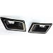 Wcnsxs Coppia Vera Fibra di Carbonio paraurti Anteriore Auto Prese d'Aria Cappa Copertura Trim condotti Presa di aspirazione, per Nissan 350Z Z33 ND 2003-2009