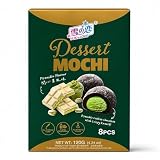 Dessert Mochi – Dolci Giapponesi con Ripieno Cremoso – 8 Pezzi (120g) – Senza Coloranti Artificiali – Gusti: Vaniglia, Cocco, Tiramisù, Cheesecake alla Fragola,Pistacchio (PISTACCHIO)