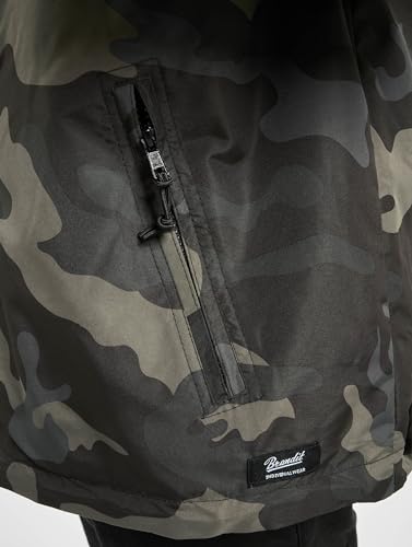 Brandit Frontzip Windbreaker, Farbe: darkcamo, Größe: L