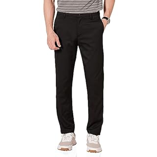 Amazon Essentials Men's Slim-Fit Stretch Golf Pant, Black, 32W x 32L