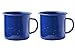 Asobu Happy Trails Classic Country Camper Coffee and Tea Mug Pack of 2 (Blue 2 Pack)