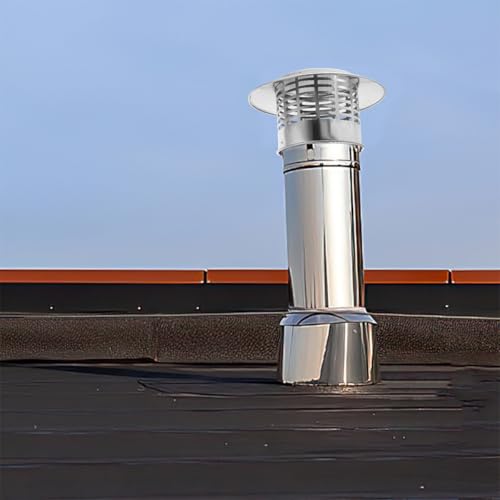 Sombrerete de chimenea de acero inoxidable para estufas y extractor de humo 5