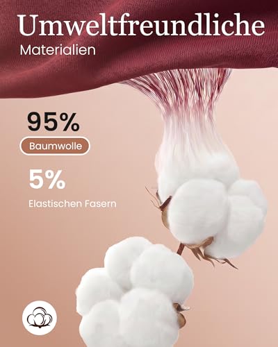 TANSTC Unterwäsche Damen: Weiche Baumwolle, 5er Pack, Stretch, Atmungsaktiv, Sexy Slip, Hipster, XL 6