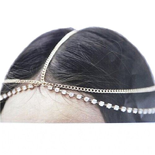 LUNIWEI Hair Bling Goddess Head Chain Band