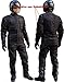 Produktbild L&J Neuer MOTORRADKOMBI 3/4 Jacke + Hose - Textil mit LEDEREINSÄTZEN - ATMUNGSAKTIV u. WINDABWEISEND