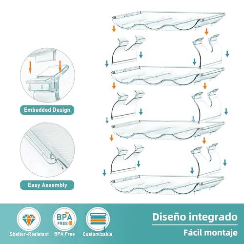 Reviews y listado de Organizadores apilables plástico disponible en línea para comprar. 12 Imagen adicional