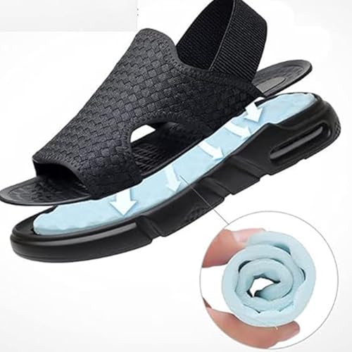 Men's Soft Sole Sandals Summer Outdoor Open-Toe Anti-Slip Casual Platform Sports Beach Shoes2