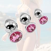 Generico B1A-3 Misure di 3 Pezzi in Acciaio Inox Liscio (Rosa) per Uso di Coppia