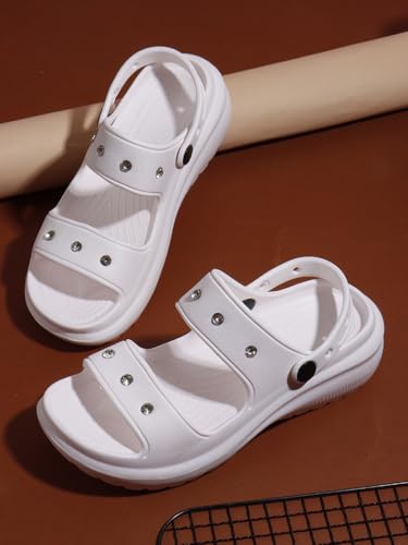 Image of Sukun DMD-KIA Women's Clogs /Sandals with Adjustable Back Strap Ultra Soft & Flexibility Anti Skid Comfortable Waterproof Daily Mules Clogs /Sandals for Women