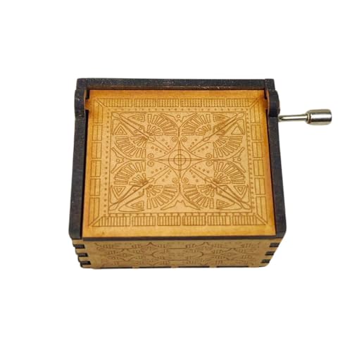 Image of Zesta Twinkle Twinkle Wooden Musical Box Gift | Vintage Music Crank Mini Collectible for Girlfriend, Boyfriend, Husband, Wife | Unique Musical Gifts for Music Lovers | Classic Wooden Box