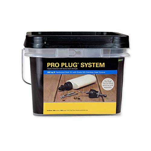 PRO PLUG SYSTEM for Hardwoods - Plug & Fastener System for Tigerwood 1050 count- 5/16