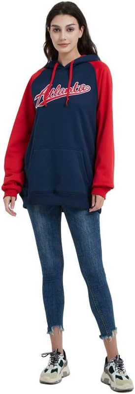 DELUSPTOMAY Mens Baseball Team Embroidery Hooded Sweatshirt Casual Hoodie - Image 7