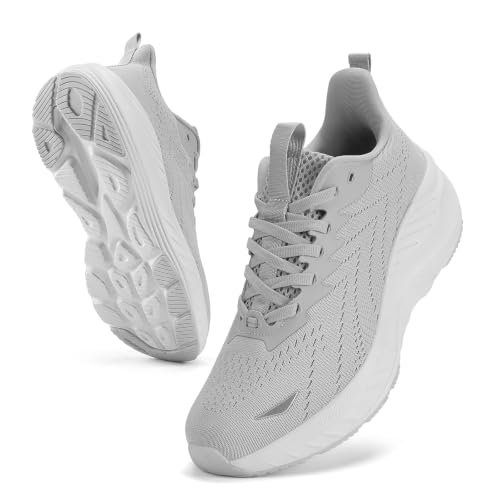 Image of Women's Slip On Walking Shoes Wide Cushion Running Tennis Shoes with Arch Support Insole, Non Slip Sole for Nursing Workout Gym Athletic Fashion Sneakers 6-12