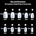 Makartt Nail Tips,Short Oval,Natural Color,500pcs 10 Sizes,Full Cover,Press on Nails for Easy Nail Extension Manicure Fake Nails Acrylic Nails False Nails for Gel Polish Nail Art Nail Salon DIY Nails