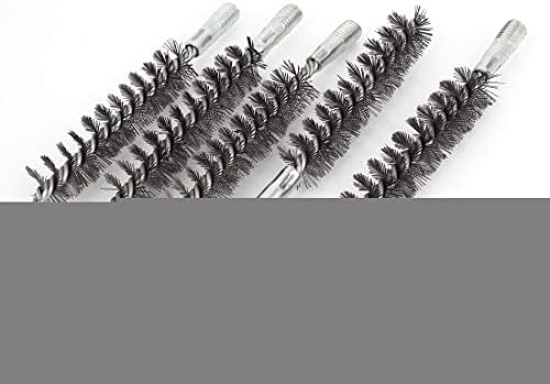 Aexit 12mm Thread Painting Supplies & Wall Treatments 25mm Dia Steel Wire Pipe Tube Cleaning Chimney Paint Rollers Brush 5pcs