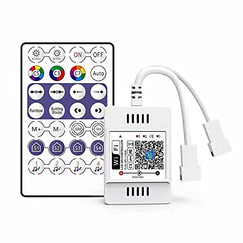 DC12V 24V WS2811 SK6812 WiFi LED RGB Controller Compatible Alexa/Google Home for WS2811 SK6812 Addressable RGB Led Strip Magic Home
