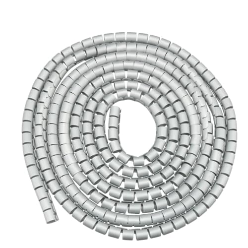 Spiral Wrap 1pcs 10mm Winding Cable Spiral Wrap Flexible Pipe Protection Sleeve Wire Cable Organizer Cover Line Tube Tubing Cover(Color:3 Meter 10mm Gray)