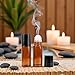 WLngtv 2Pcs Brown 50ml Glass Essential Oil Roller Bottles Refillable Roll on Empty Deodorant Bottle Containers Rollerball Beauty and Personal Care Tools for Roller Bottles