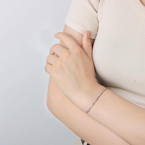 Image of JoycuFF Inspirational ๐ ๐ผ๐ฟ๐๐ฒ ๐๐ผ๐ฑ๐ฒ ๐๐ฟ๐ฎ๐ฐ๐ฒ๐น๐ฒ๐๐ ๐ณ๐ผ๐ฟ ๐ช๐ผ๐บ๐ฒ๐ป Gold Silver Stainless Steel Beads Bracelets Encouragement Birthday Gifts for Her Daughter Sister Mom Best Friend