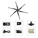 [Múltiples modos de control]: nueva tecnología de función wifi inteligente, cambio de pantalla de control remoto, carga de video, pantalla de empalme, uso compartido de grupos con el control remoto adjunto, cambio simple de contenido interno, soporte de control remoto
