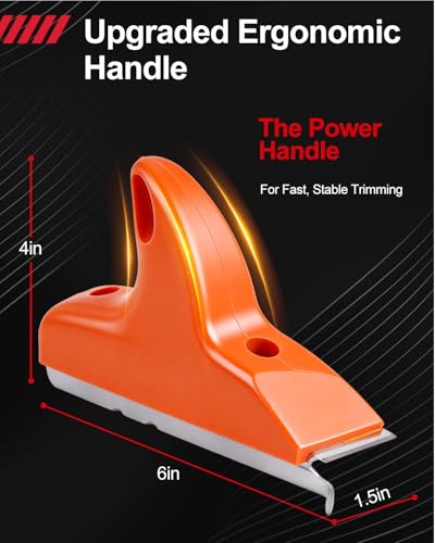 2PCS Edge Banding Trimmer, 3-in-1 Edge Banding Cutter with Sharp Stainless Steel Blades and Grip, Hand Planes Woodworking Trimmer Tools for Wood Veneer DIY PVC ABS on Straight Curved Chamfered Edges - image 2