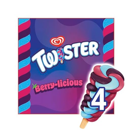 Wall's Twister Berry-licious Ice Lollies 4 x 70ml