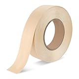 BEVTEE Birch Edge Banding, 1.5 Inch x 50 ft Wood Veneer Roll Pre-glued, Flexible Birch Iron-on Veneer Edge Band for Plywood & Furniture Edging, Natural Wood Color for DIY & Professional Projects