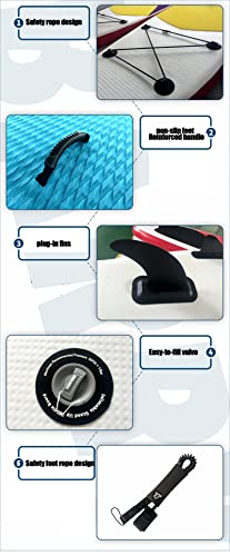 Opblaasbaar Paddle Board Stand Up Ultralicht Opblaasbaar Paddleboard met Opblaasbare SUP Accessoires - Image 7