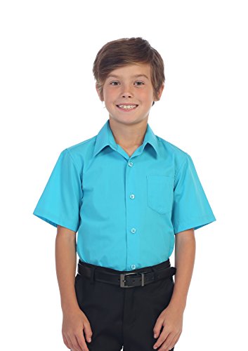 Gioberti Boy's Short Sleeve Solid Dress Shirt3