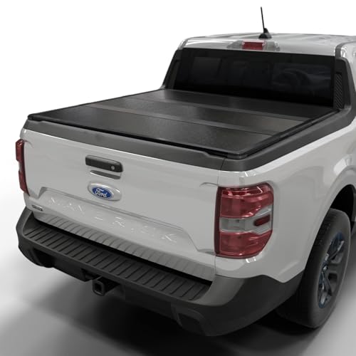 Toptiny Hard Folding Truck Bed Tonneau Cover|HTF037|Fits 2022-2026 Ford Maverick 4 6 Bed (54.4)