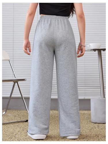 SOLY HUX Girl's Athletic Sweatpants Elastic High Waisted Straight Leg Casual Long Pants2