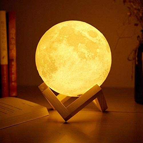 ZALE Protection des Yeux Lampe de Table, détection par Contact latéral Lampe de Table, 3D Cadeau de Noël for la Maison fête de Noël Lampe de Table Romantique Fatigue soulagent